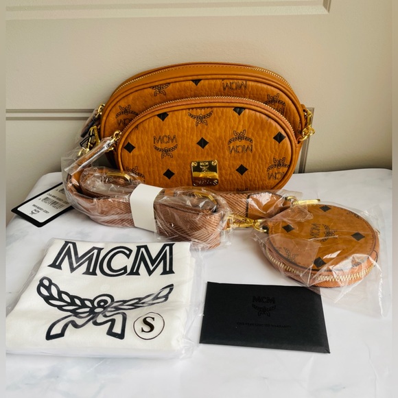 MCM Bags Mwtmcmaren Multifunction Crossbody Pouch Set In Visetos